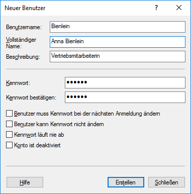 Windows-Benutzer Bienlein